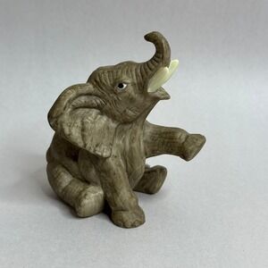 Vintage Geo‎ Z Lefton Porcelain Elephant Figurine 1989